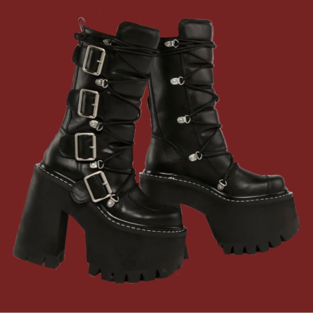 Dolls kill Club Exx Everywhere To Go Platform Boots